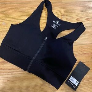 NWT 90degrees zip up sports bra